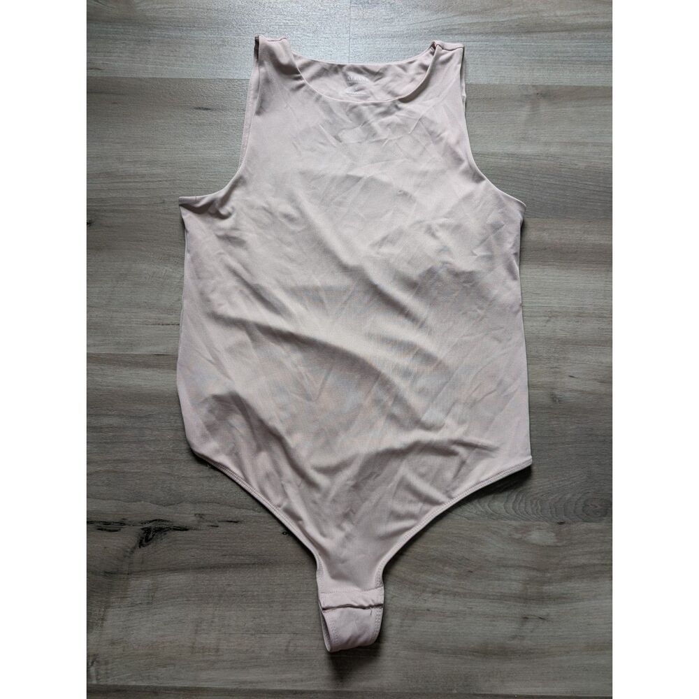 Alfani Intimates Tan Slimming Sleeveless Bodysuit, Large (C2)